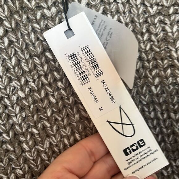 MINKPINK BAXTER KNIT DRESS - KHAKI NEW NWT - Picture 5 of 6